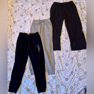 Women’s Juniors Nike Brandy Hollister Lot of 3 Black and Gray Sweats XS S GUC
